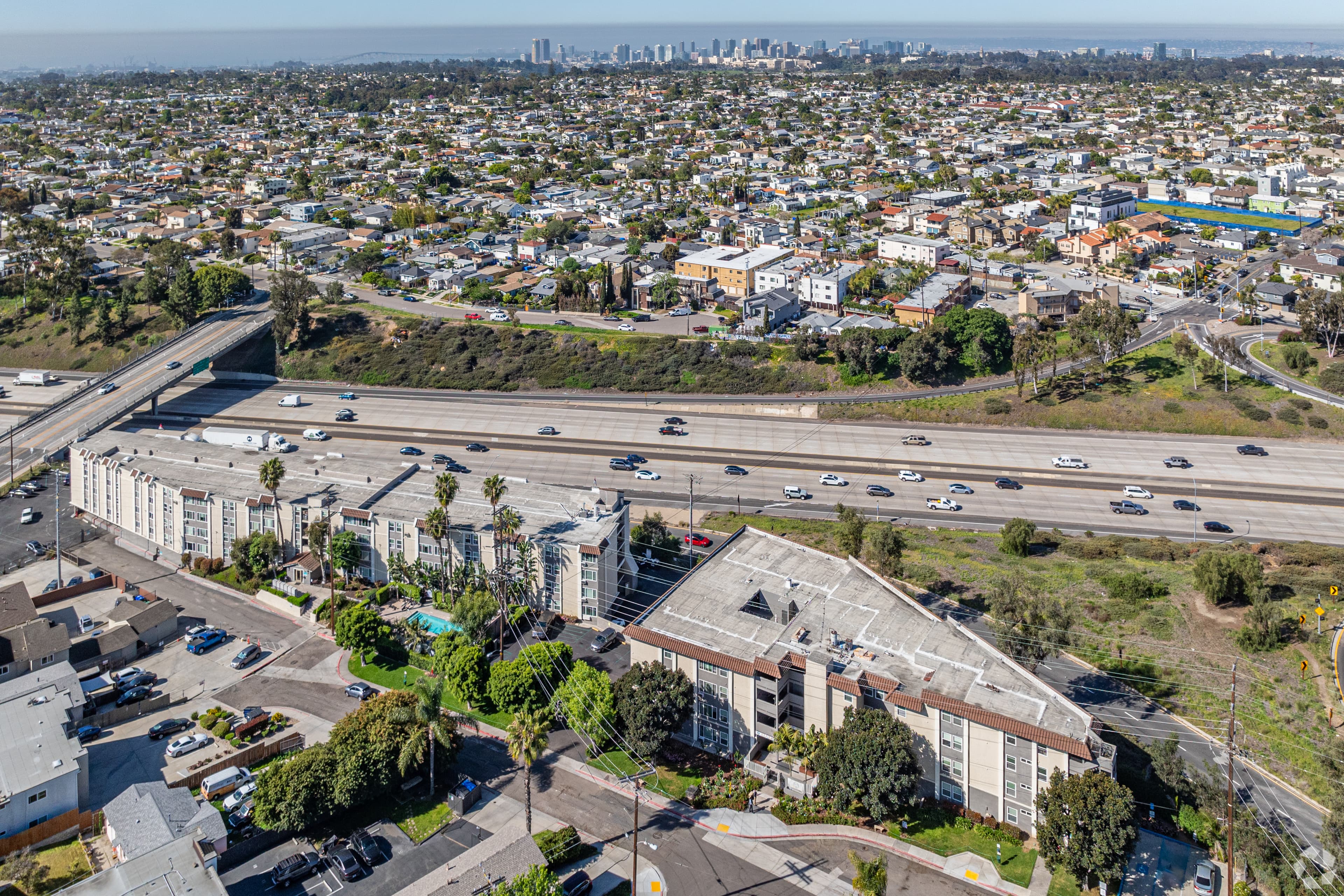 Asana at North Park — aerial view of 3810 Wabash Ave, San Diego